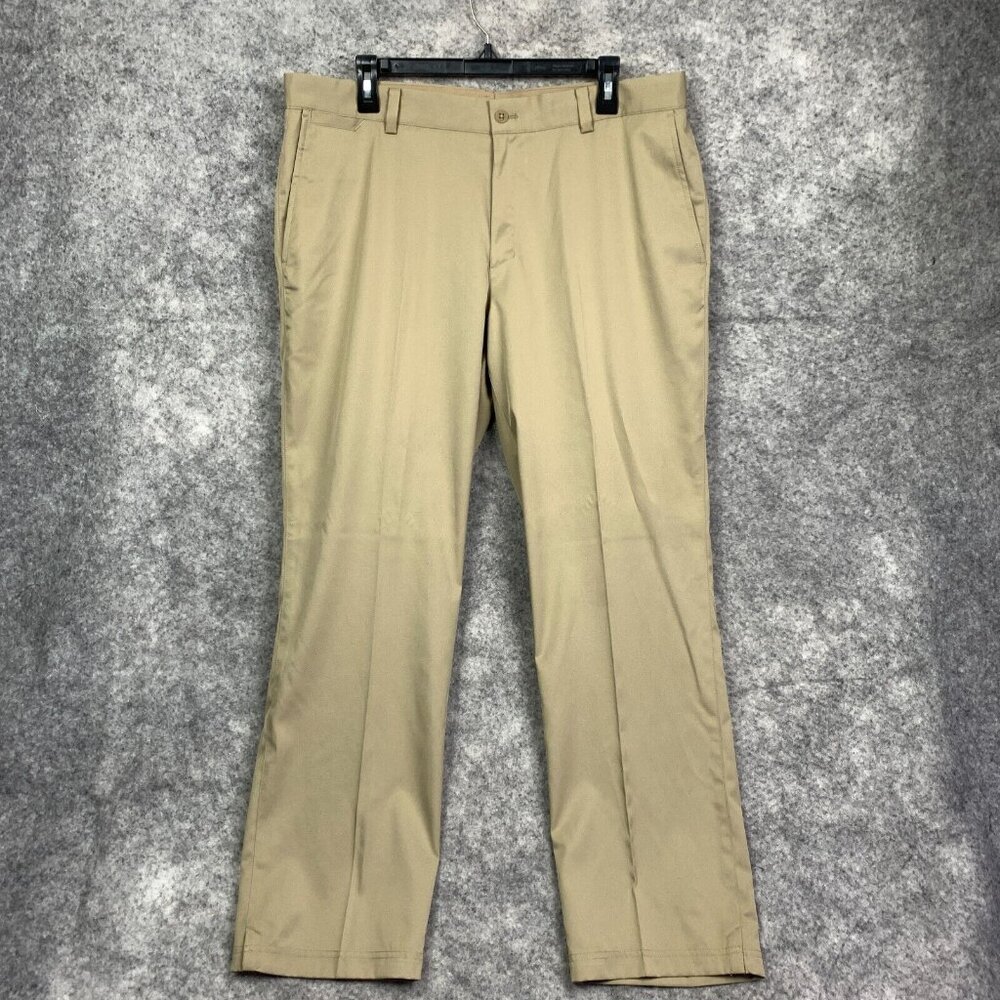 NIKE Golf Pants Mens 36X30 Beige Dri-Fit Flat Front Stretch Standard Fit NWT NEW